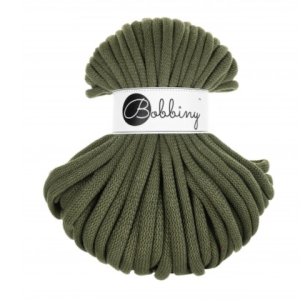 Bobbiny Flechtkordel JUMBO SOFT 9 mm - Avocado